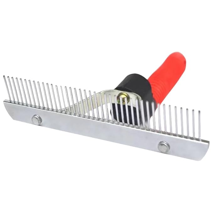 FRCOLOR Cleaning Brush Pet Comb Horse Rake Comb Dog Shedding Brush Horse Tail Comb Dog Grooming Brush Pet Cleaner Dog Hair Comb Pet Brush Self Cleaning Cosmetic Hair Removal Comb Rubber