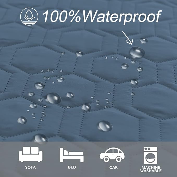 Waterproof and Anti-Slip Dog Bed Cover and Pet Blanket Sofa Pet Bed Mat ,car Incontinence Mattress Protectors Furniture Couch Cover for Most Cats Dogs, Pets