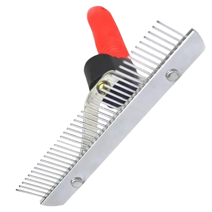 FRCOLOR Cleaning Brush Pet Comb Horse Rake Comb Dog Shedding Brush Horse Tail Comb Dog Grooming Brush Pet Cleaner Dog Hair Comb Pet Brush Self Cleaning Cosmetic Hair Removal Comb Rubber