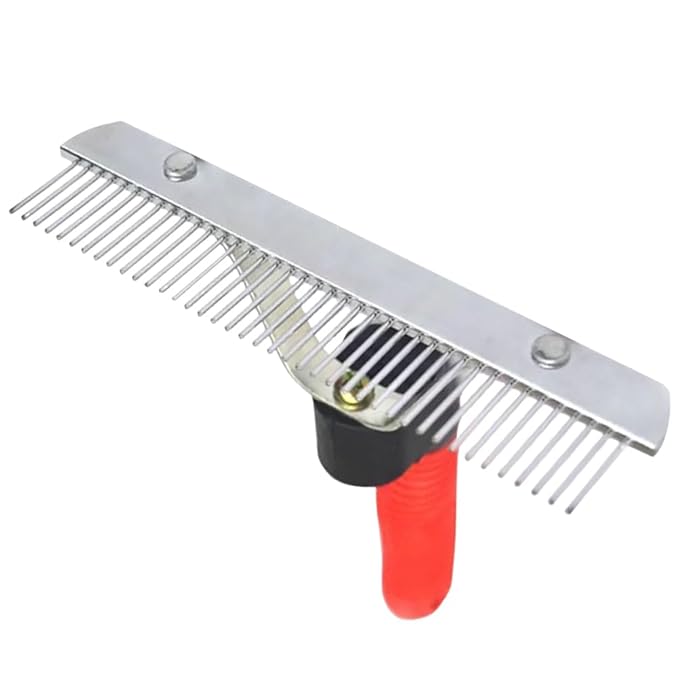 FRCOLOR Cleaning Brush Pet Comb Horse Rake Comb Dog Shedding Brush Horse Tail Comb Dog Grooming Brush Pet Cleaner Dog Hair Comb Pet Brush Self Cleaning Cosmetic Hair Removal Comb Rubber