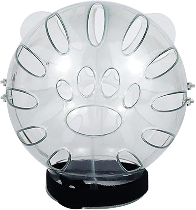 Cat Muzzle,Cat Clear Helmet, Breathable Cat Hood,Adjustable Cat Mouth Cover Grooming Face Mask for Preventing Cats Biting Chewing, Transparent Muzzle for Kittens and Adult Cats