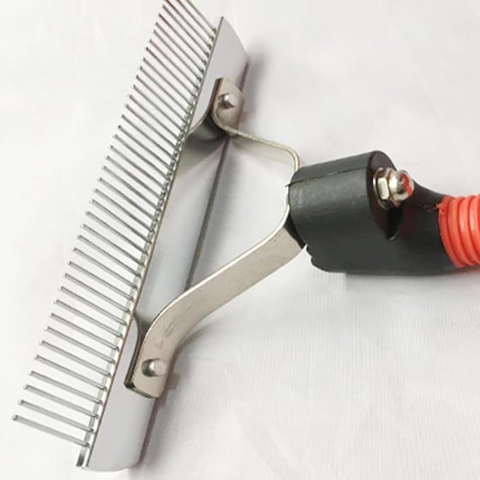FRCOLOR Cleaning Brush Pet Comb Horse Rake Comb Dog Shedding Brush Horse Tail Comb Dog Grooming Brush Pet Cleaner Dog Hair Comb Pet Brush Self Cleaning Cosmetic Hair Removal Comb Rubber