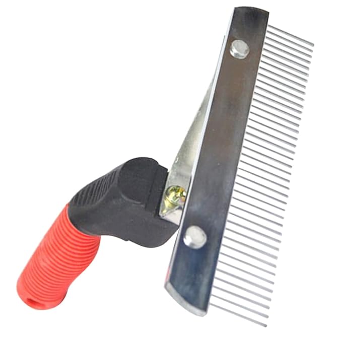 FRCOLOR Cleaning Brush Pet Comb Horse Rake Comb Dog Shedding Brush Horse Tail Comb Dog Grooming Brush Pet Cleaner Dog Hair Comb Pet Brush Self Cleaning Cosmetic Hair Removal Comb Rubber