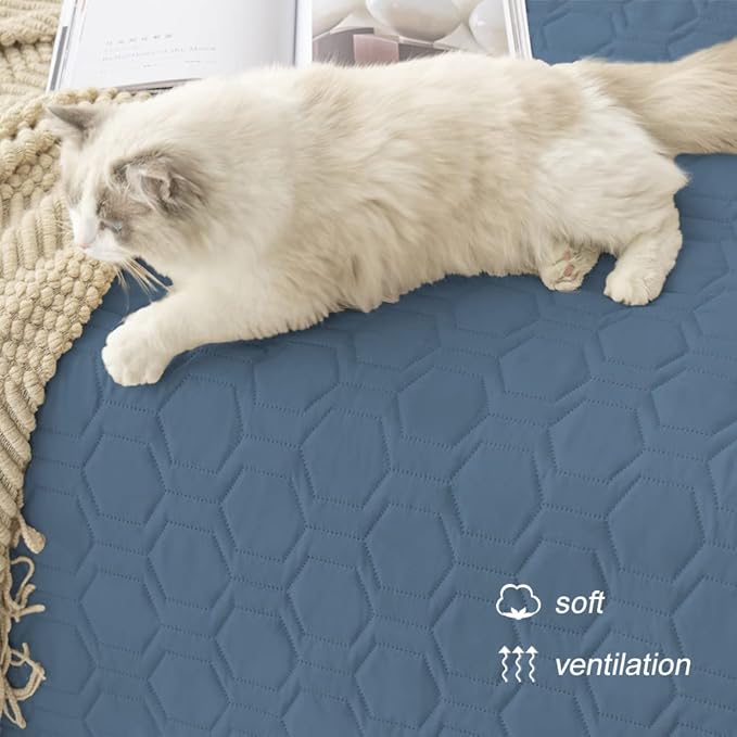 Waterproof and Anti-Slip Dog Bed Cover and Pet Blanket Sofa Pet Bed Mat ,car Incontinence Mattress Protectors Furniture Couch Cover for Most Cats Dogs, Pets