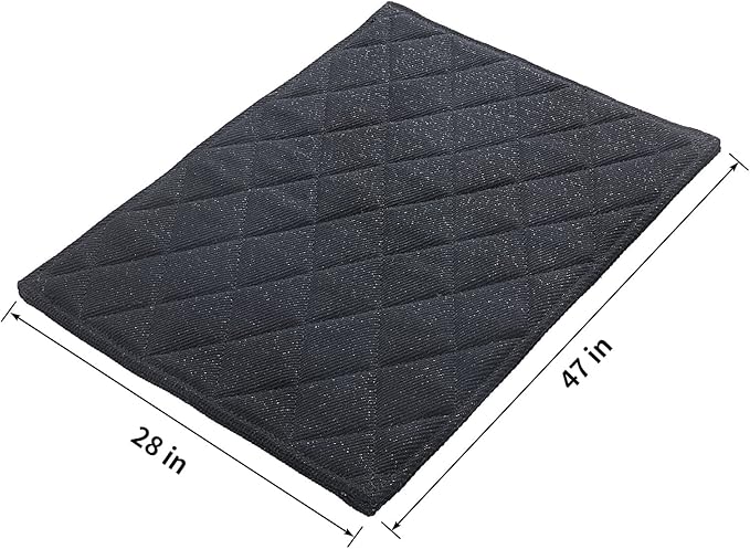 HOMBYS Chew Proof Dog Crate Pad Mat, 28"x47" Indestructible Kennel Pad for Aggressive Chewers, Durable and Water Resistant Teething Puppy Crate Mats for Dogs Cages