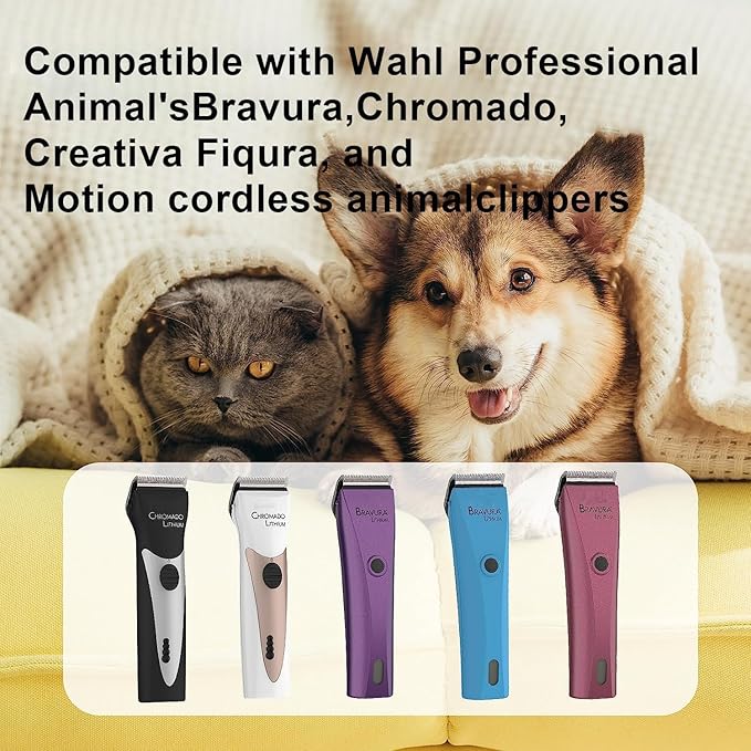5 in 1 Replacement Blades Compatible with Wahl Bravura .Chromado,Creativa,Figura Dog Clippers for Dogs Grooming-(1PC)