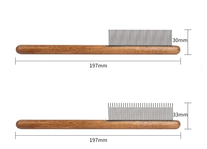 Dematting Comb for Dogs,CISHNOU Solid Wood Pet Grooming Tool Dematting Comb for Cats,Dogs and rabbits
