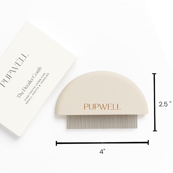 Detailer Comb for Removing Tear Stains, Crust, and Eye Mucus and Small Tangles