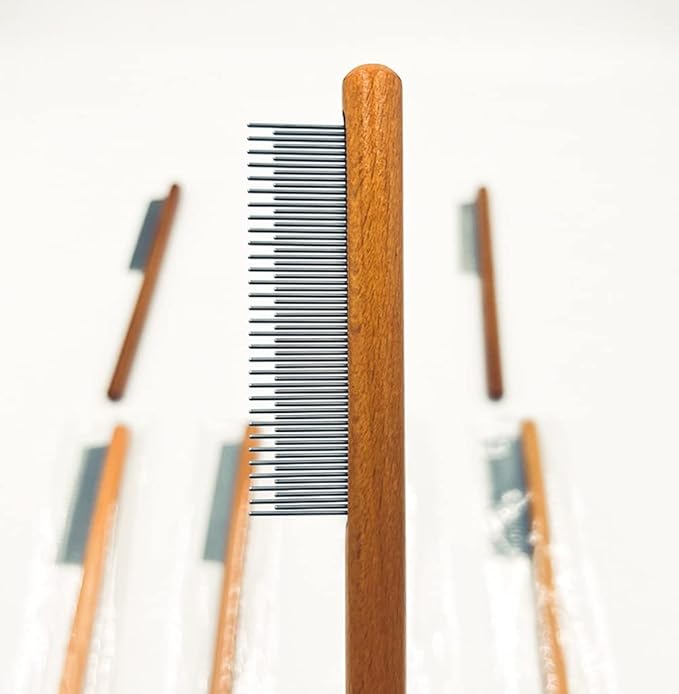 Dematting Comb for Dogs,CISHNOU Solid Wood Pet Grooming Tool Dematting Comb for Cats,Dogs and rabbits