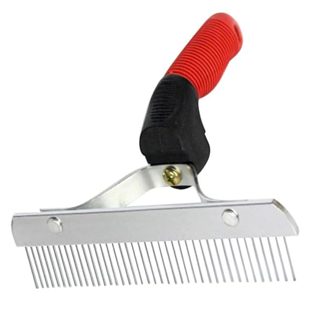 FRCOLOR Cleaning Brush Pet Comb Horse Rake Comb Dog Shedding Brush Horse Tail Comb Dog Grooming Brush Pet Cleaner Dog Hair Comb Pet Brush Self Cleaning Cosmetic Hair Removal Comb Rubber