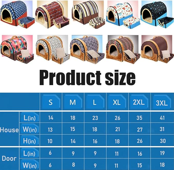 Cat Bed or Dog Bed,2 Ways to Use,Indoor Pet House with Fluffy Mat,Removable and Washable Cover,Splash-Proof House and Non-Slip Bottom,for Cats and Small Dogs(S Flamingo)