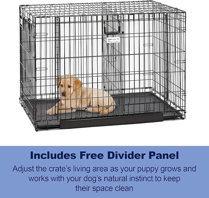 MidWest Homes for Pets Ovation Double Door Dog Crate, 24-Inch