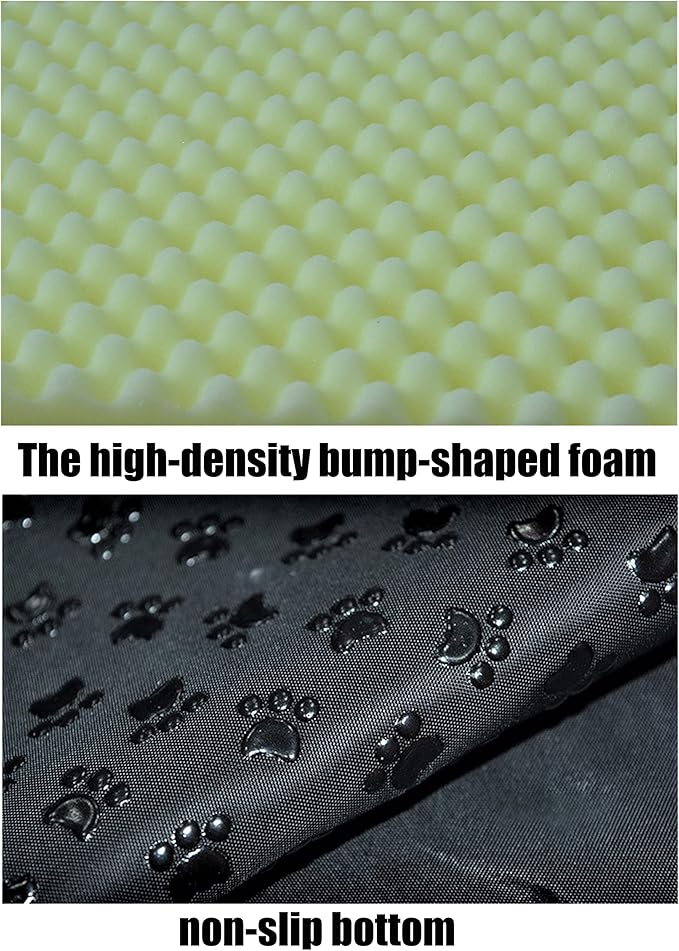 Cat Bed or Dog Bed,2 Ways to Use,Indoor Pet House with Fluffy Mat,Removable and Washable Cover,Splash-Proof House and Non-Slip Bottom,for Cats and Small Dogs(S Vertical Stripes)