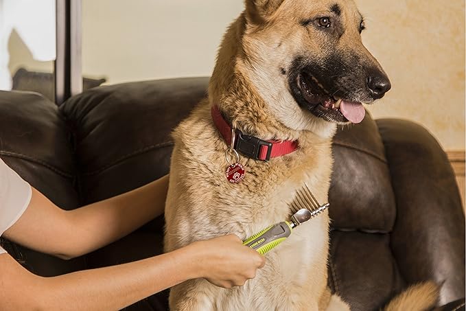 Dematting Comb, Pet Grooming, Has Long, Sharp, Rounded-End Teeth to Gently, Cut Out Tangles - and Knots, from All Breeds, and Hair Types.